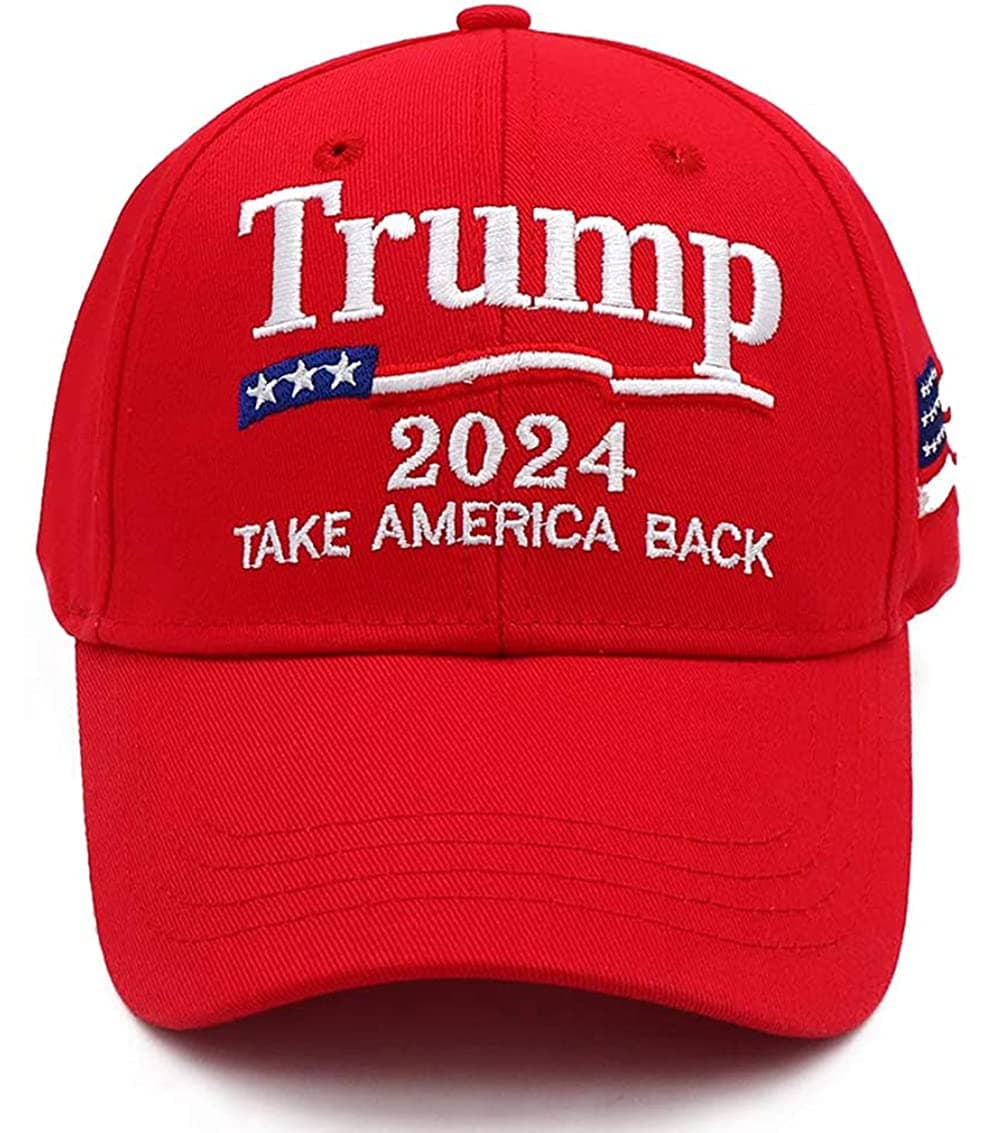 Trump 2024 Hat Keep America Great Take America Back Hat with USA Flag Embroidery Adjustable Baseball Cap