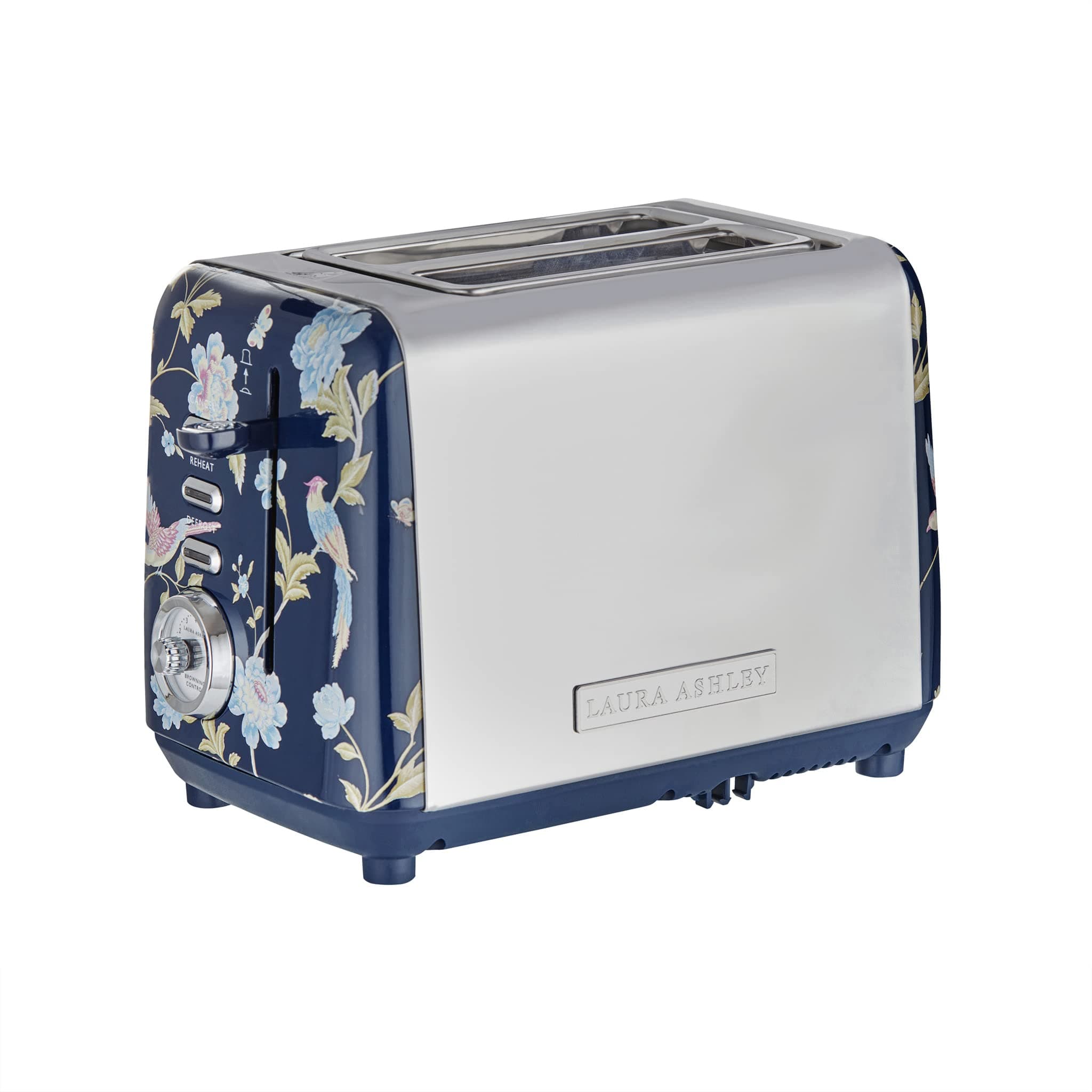 Laura Ashley Elveden Navy Multi Functional 2 Slice Toaster