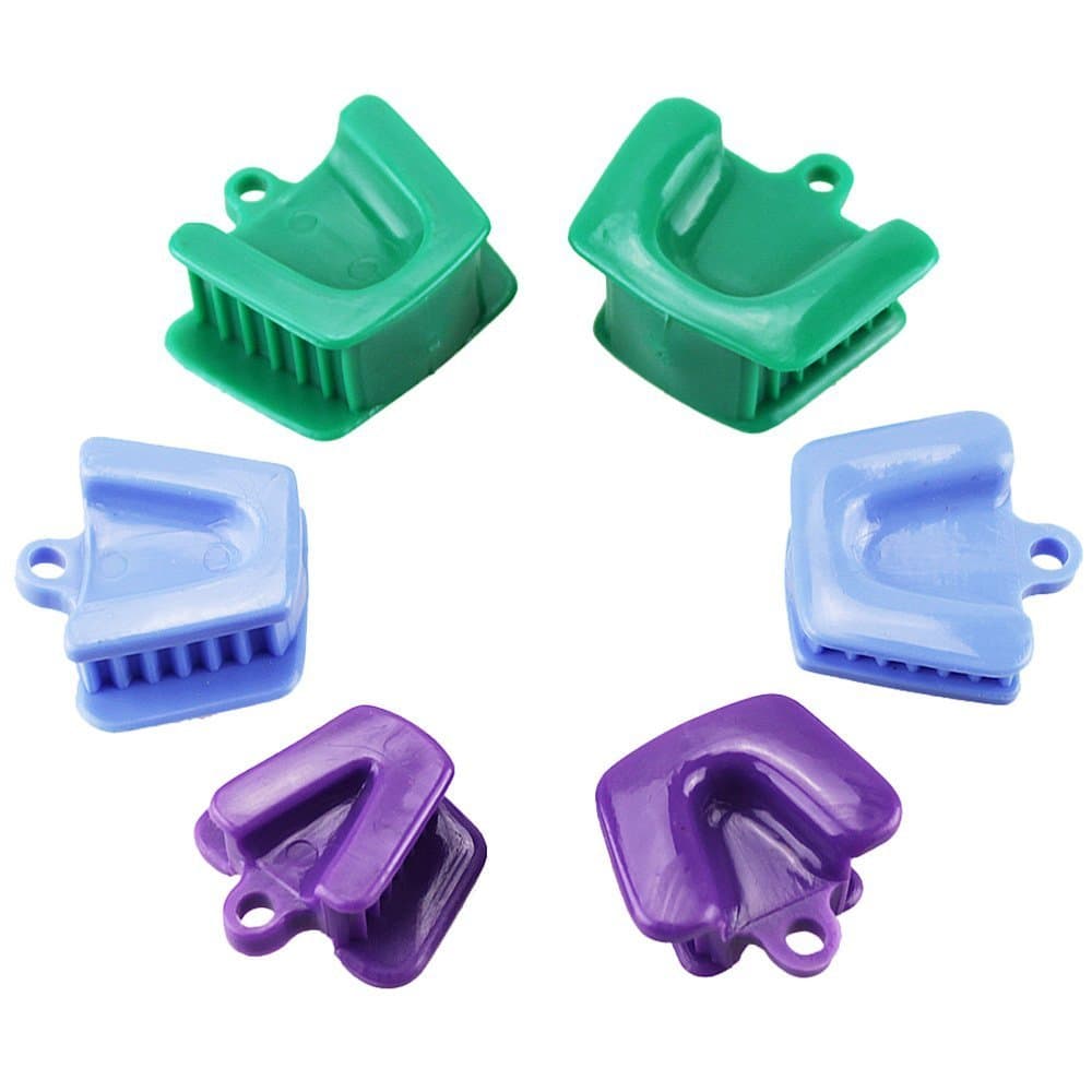 2Sets/6pcs Silicone Mouth Prop, Large Size Adult Size Medium, Small Child Size Green Dental Silicone Mouth Prop Latex Free