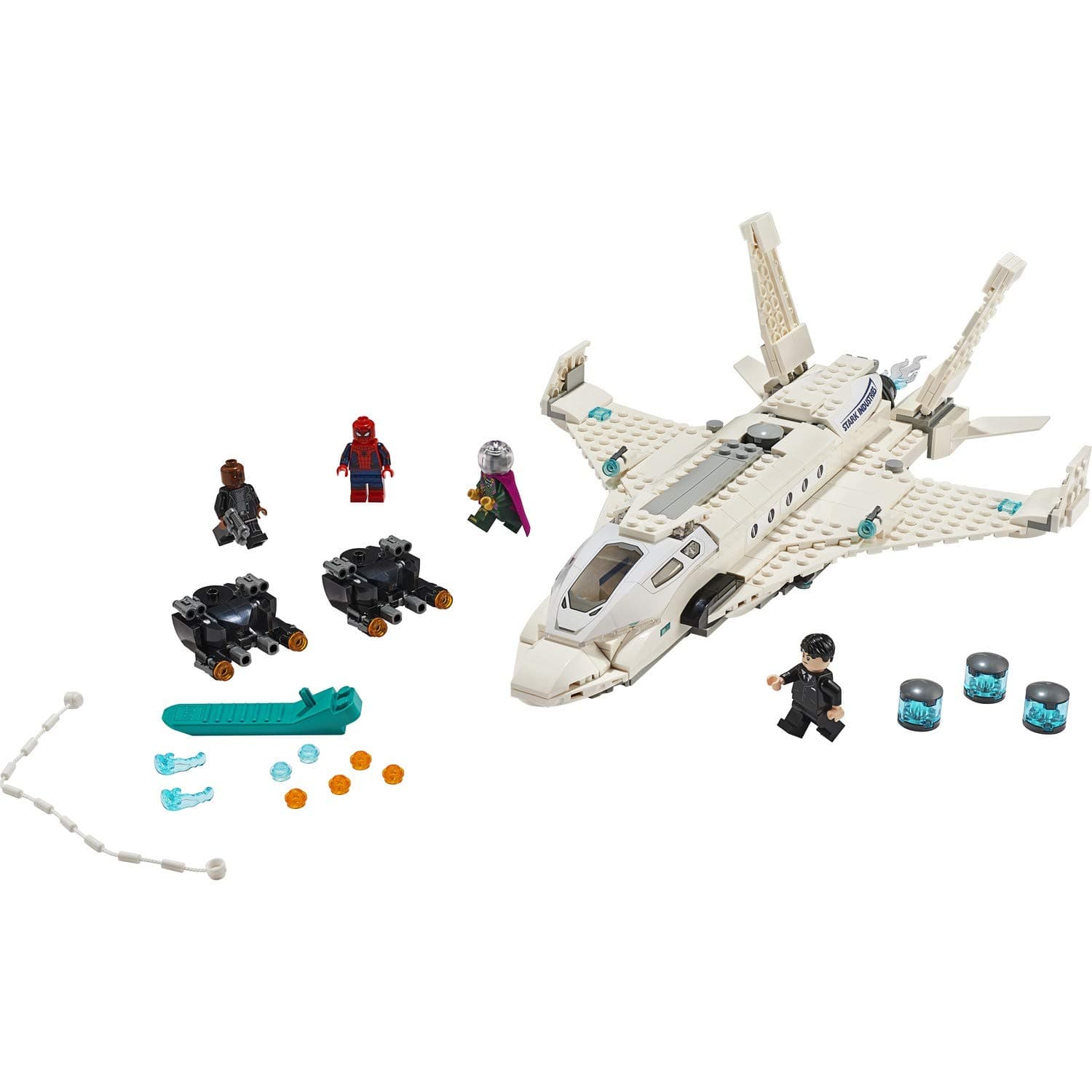 LEGO Marvel Spider Man Far from Home: Stark Jet and The Drone Attack 76130 Building Kit (504 Pieces)
