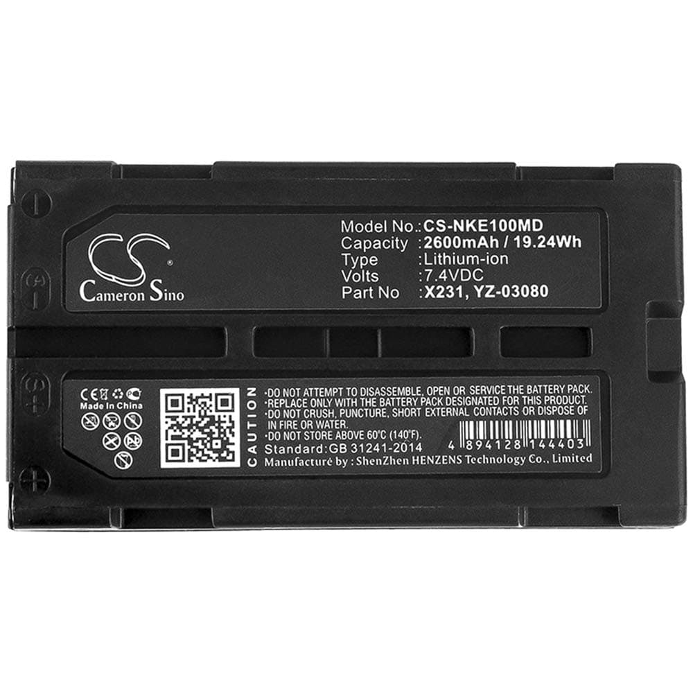 Replacement Battery for Nihon Kohden WEE-1000 7.4V/2600mA