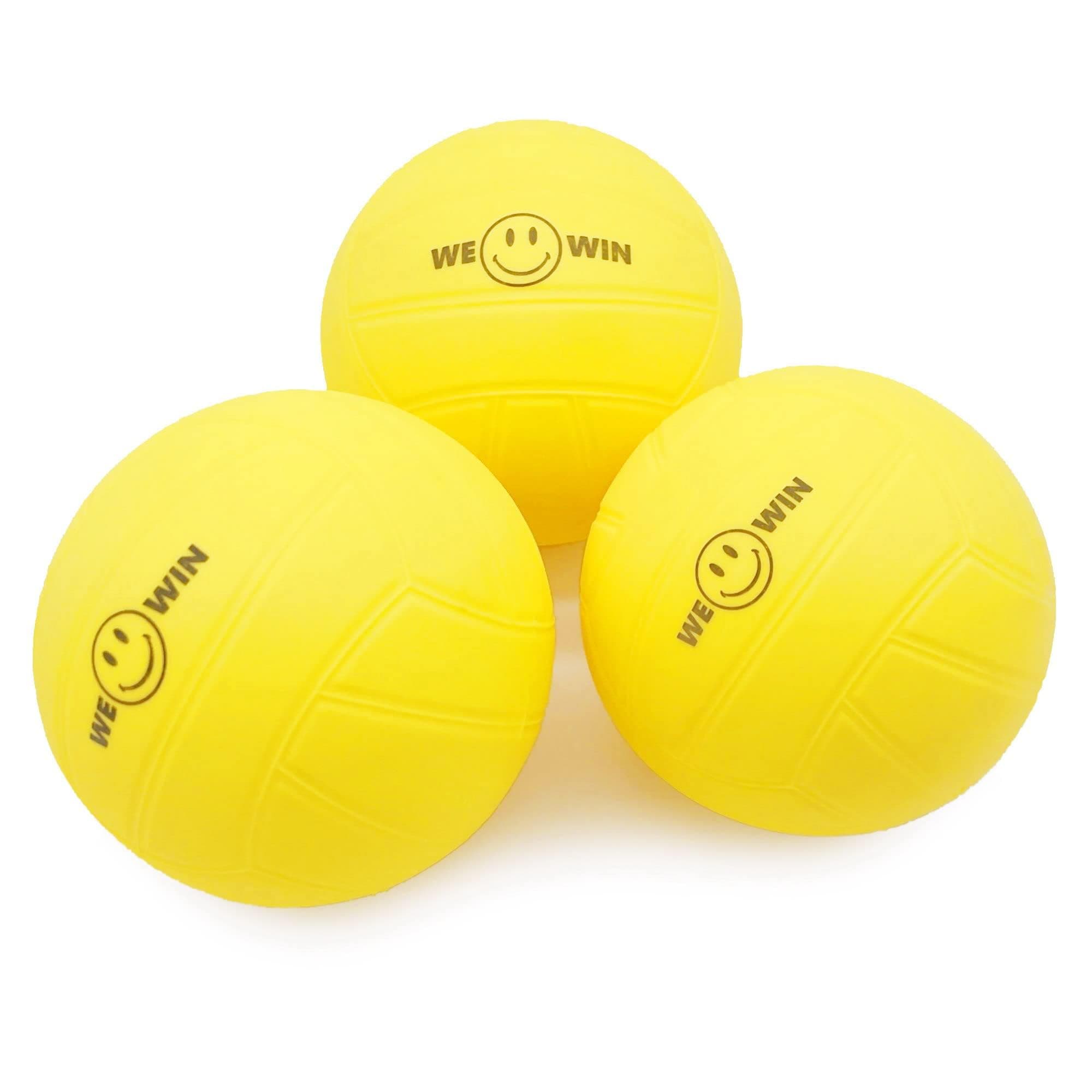Aolowewin Spike Replacement Balls | 3.5inch Yellow Soft Rubber Roundnet Game ...