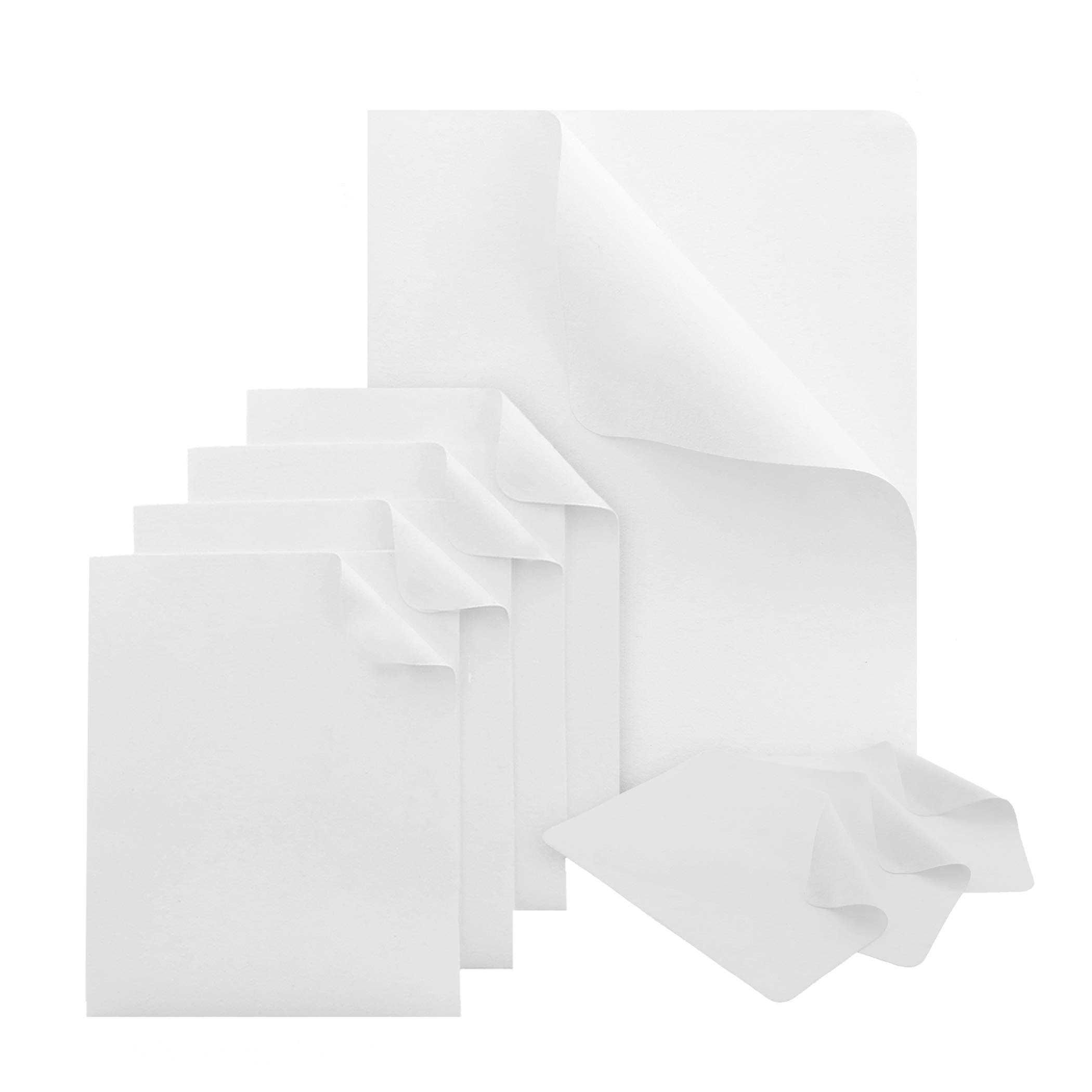 Ultimate Cloth The, Mirafiber - Advanced Microfiber Cleaning Cloth Reusable, EcoFriendly Chemical Free, Superior Multi-Surface Cleaning Cloth - 3 Sizes 8 Cloths Total White