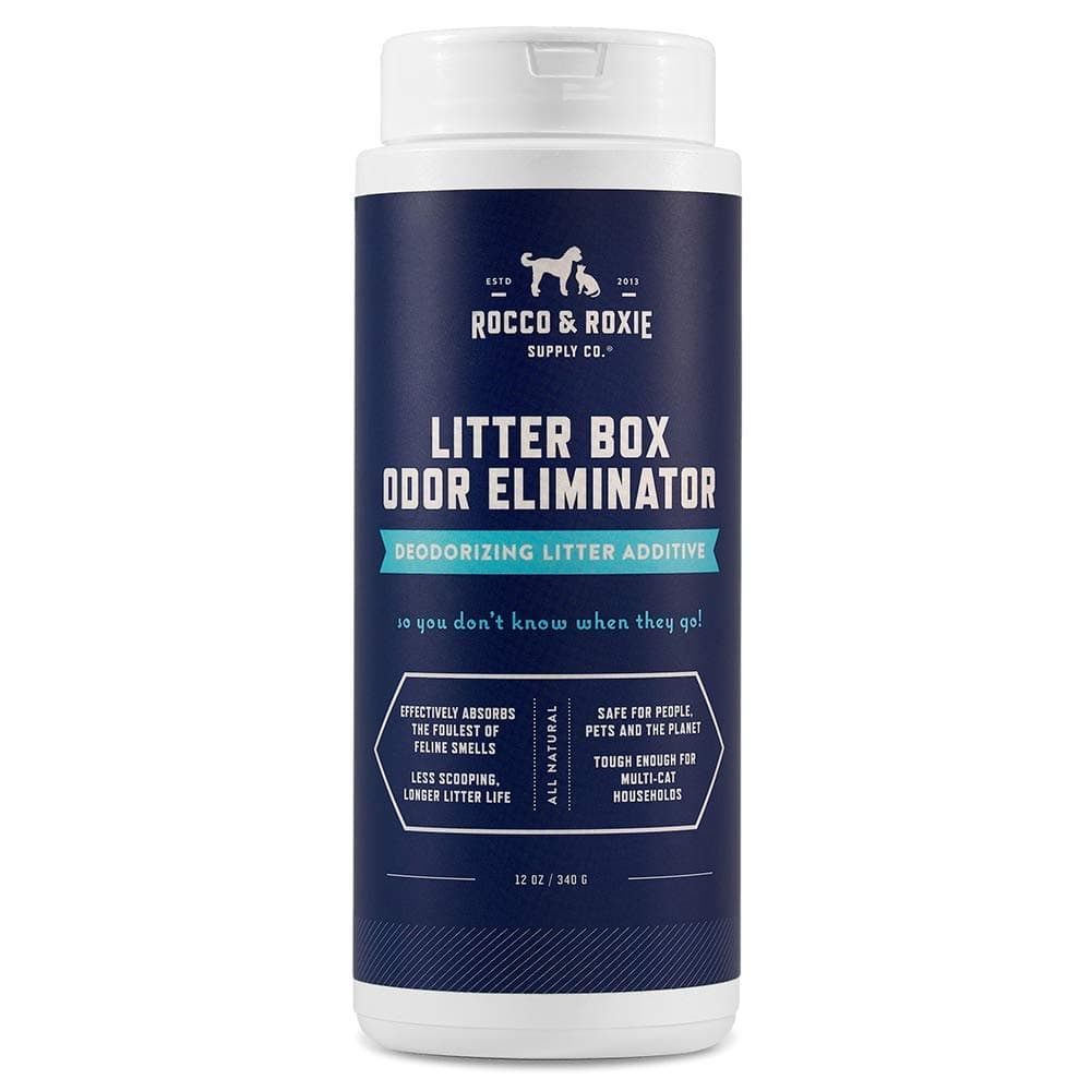 Rocco & Roxie Supply Co Cat Litter Deodorizer - Fresh Scent Granule Odor Eliminator for Cat Litter Boxes - Indoor Use