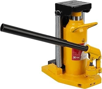 30Ton Toe Jack Lift Hydraulic Machine Floor Jack, Air Hydraulic Toe Jack with Manual Hand Pump, Bottle Jack Heavy Duty Truck Trailer Repair, 30Ton/66,138 LB Lift Capacity, Heat-Treated Steel