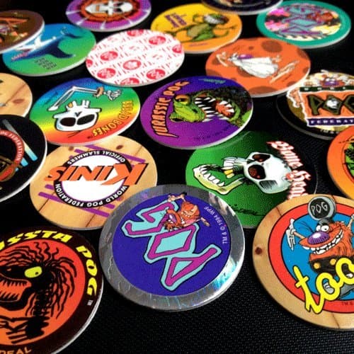 POGS 20 Assorted MILKCAPS - CANADA GAMES Red Back POGMAN - Ultra Rare - POG