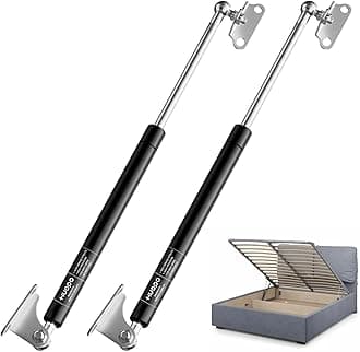 HUOPO 30 inch Gas Struts for Heavy Lid, 55lb/245N Lift Support Strut for RV Bed, Basement Hatch, Snowmobile Trailer Door, Awning Window, Heavy Duty Shocks Spring with Mounting Brackets, 2 Pcs