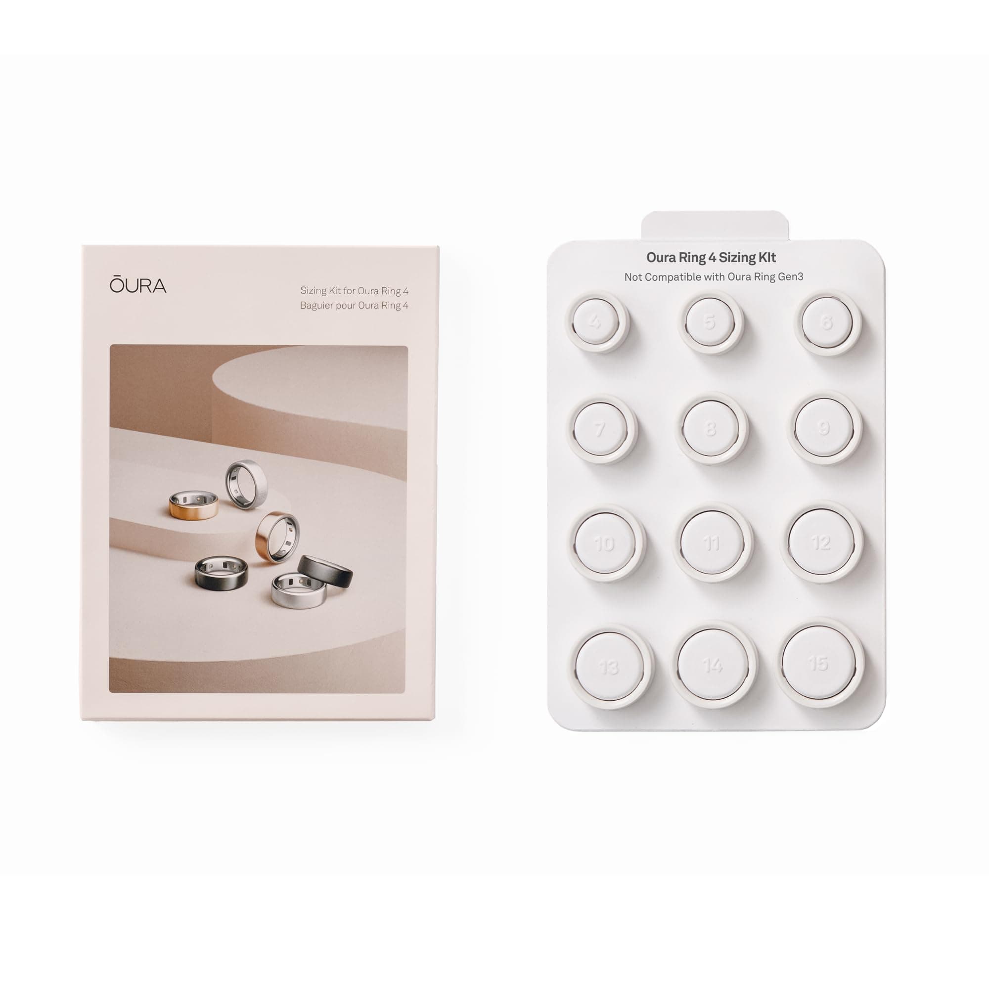 Ring 4 Sizing Kit - Size Before You Buy - Unique Sizing Classification for Smart Rings - Receive Credit for Purchase