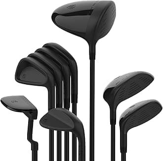 Stix Golf 9 Club Set - Unisex - Black - 9 Clubs - Graphite Shafts - Premium Materials, Modern Design, Quality