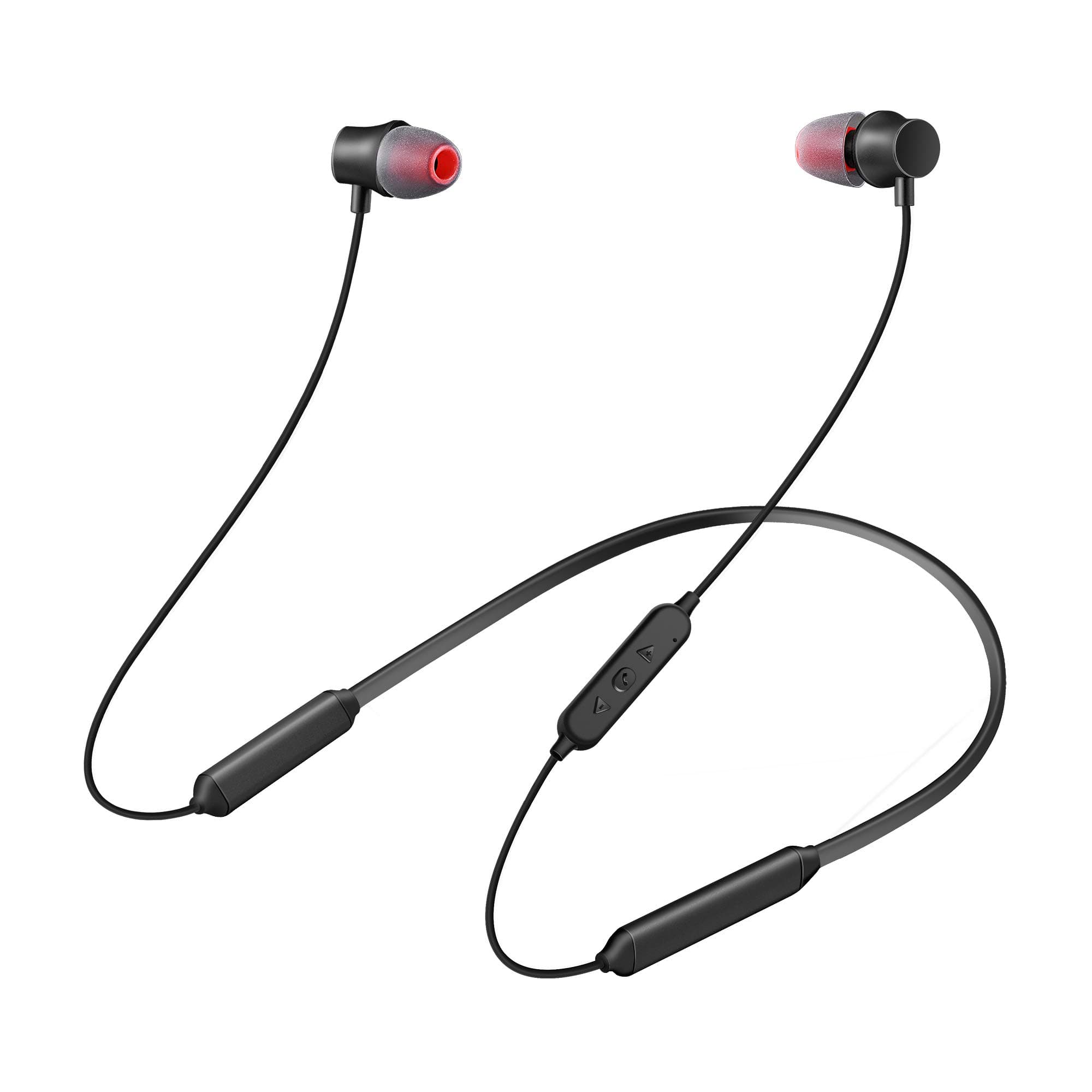 Bluetooth Headphones,Hsility Bluetooth 5.0 Wireless Headphones Sport Bluetooth Earphones IPX5 Waterproof With Microphone for Running/Gym/Workout(Fast Pairing,Secure Fit,12H Playtime） (Black)