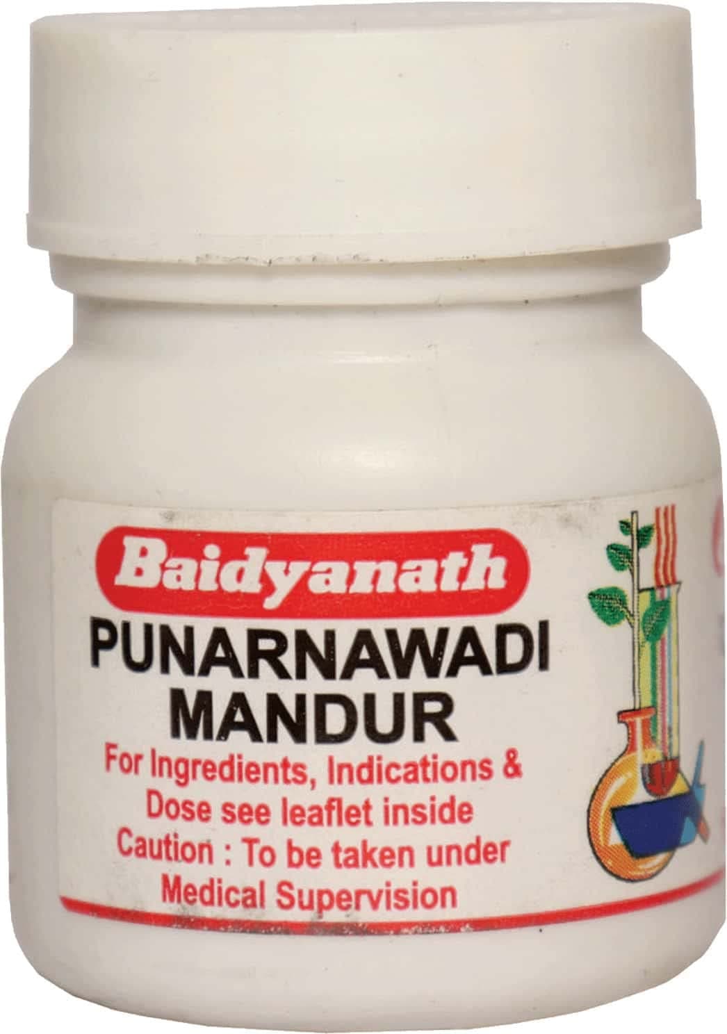Baidyanath Punarnavadi Mandur - 40 Tablets (Pack of 2)