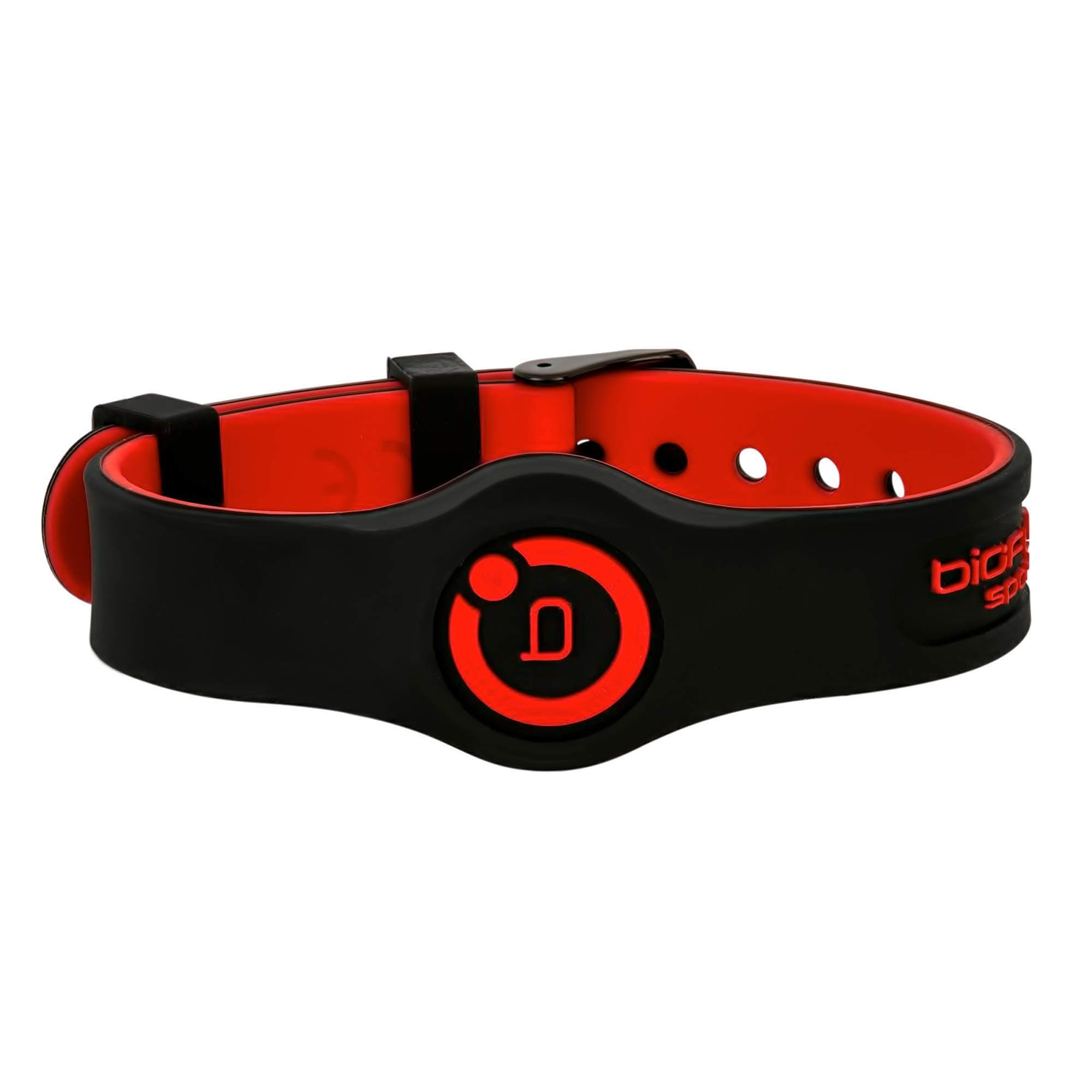 Bioflow Sport Flex Adjustable Magnetic Therapy Wristband - Black/Red
