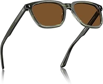 Retro Square Mens Sunglasses Polarised Eyewear 100% UV Protection for Driving Travel