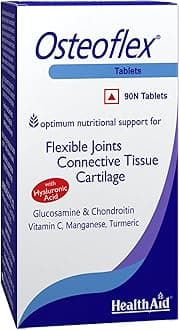 HealthAid Osteoflex with Hyaluronic Acid | Flexible Joints | Connective Tissue | Cartilage | 90 Tablets