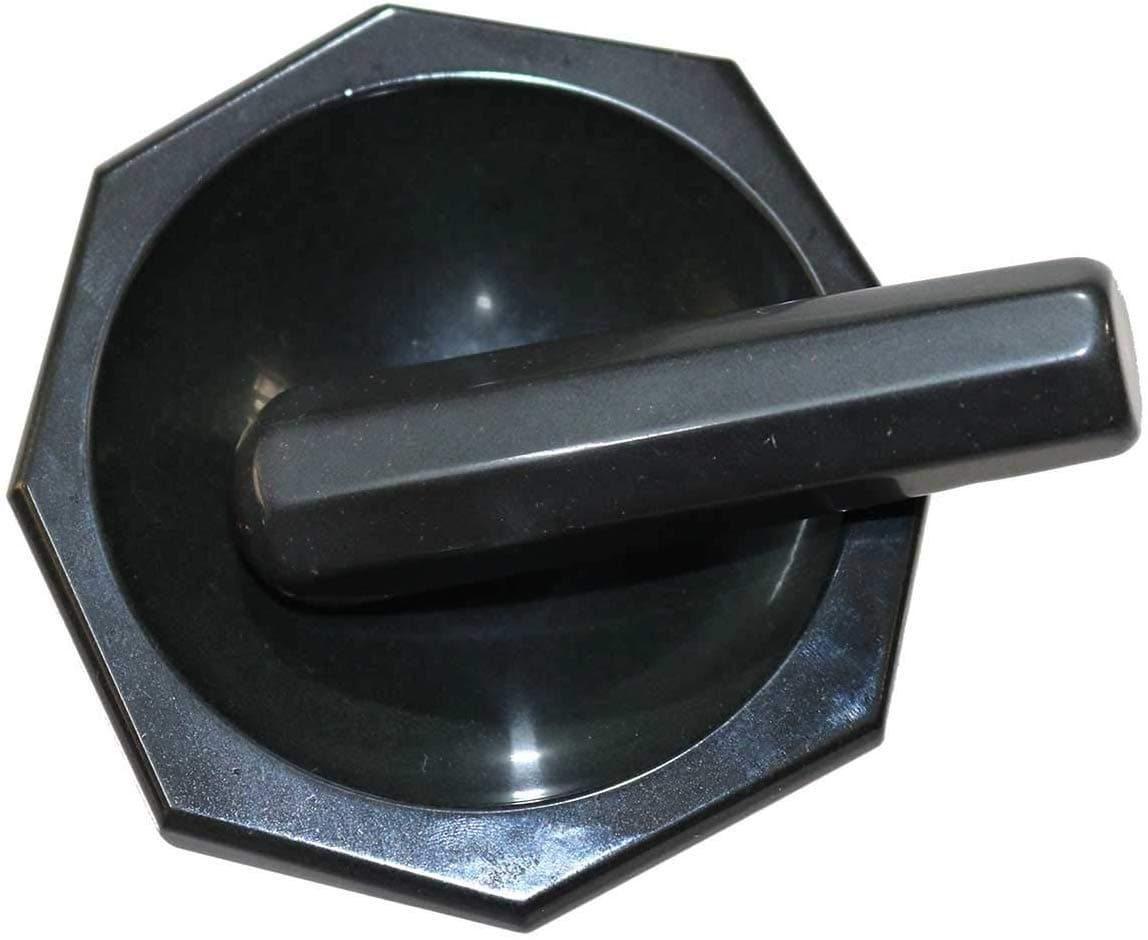 Johnson Tools Natural Black Agate Mortar and Pestle (3 Inch) – Kala Hakeek Meena Kharal for Jewellery Enamel, Ayurvedic, herbs or Lab Grinding