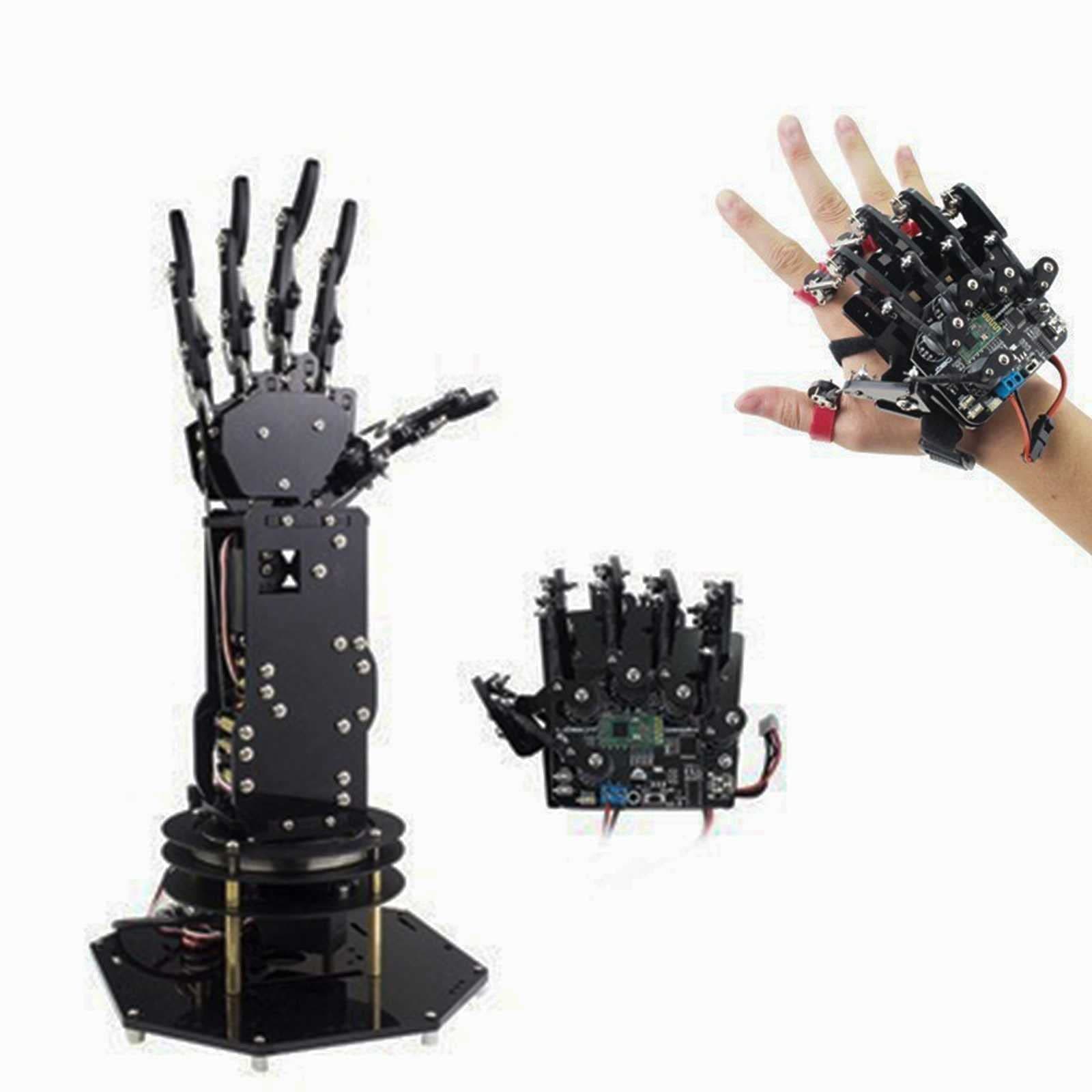 Robot Hand Model Kit To Build Robotic Arm With Fingers Handle Pc Software For Stem Education Kids Adults, Right