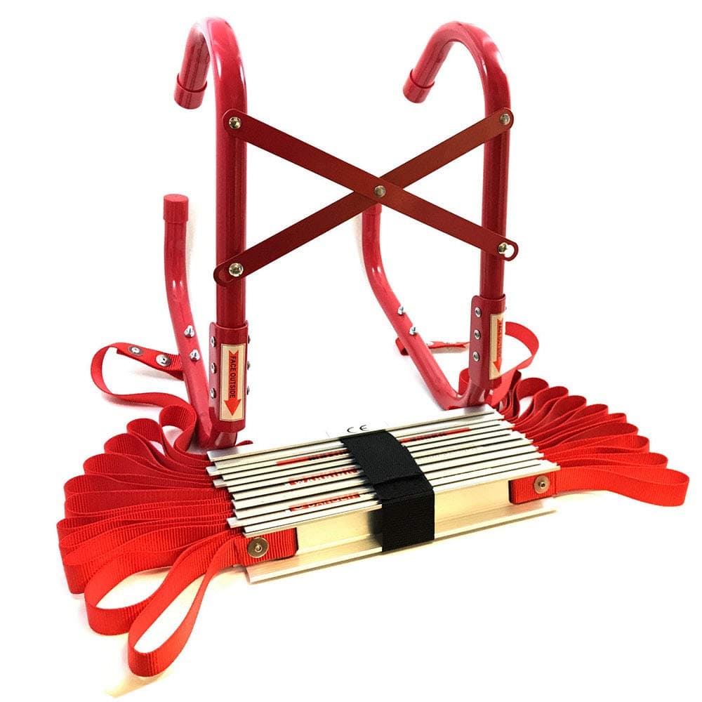 Fire Escape Ladder Approved To EN131 With Storage Bag 2 or 3 Storey (7.3 Metre)