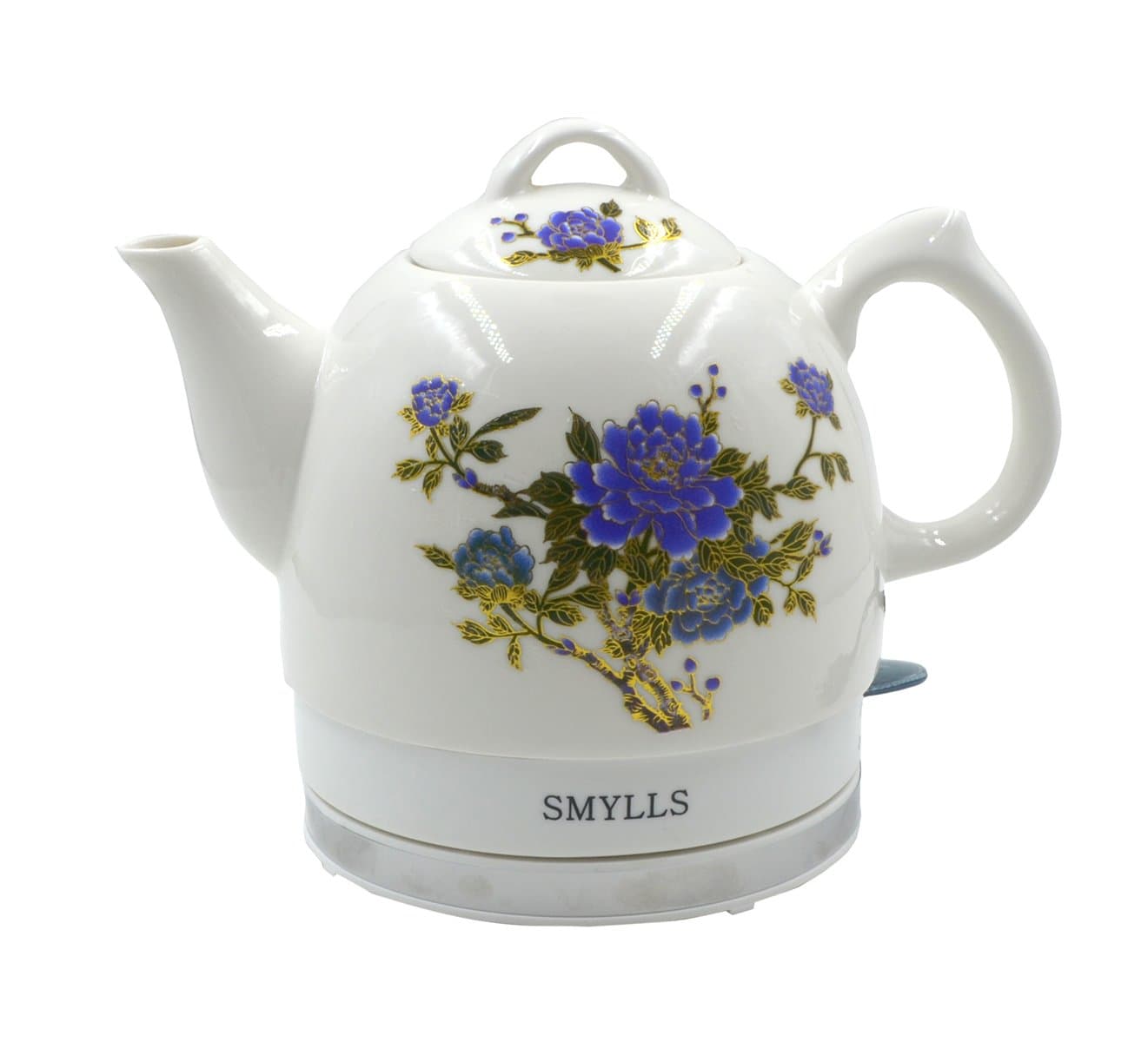 Cordless Electric Ceramic Kettle, 1.2 L, Peony Flower