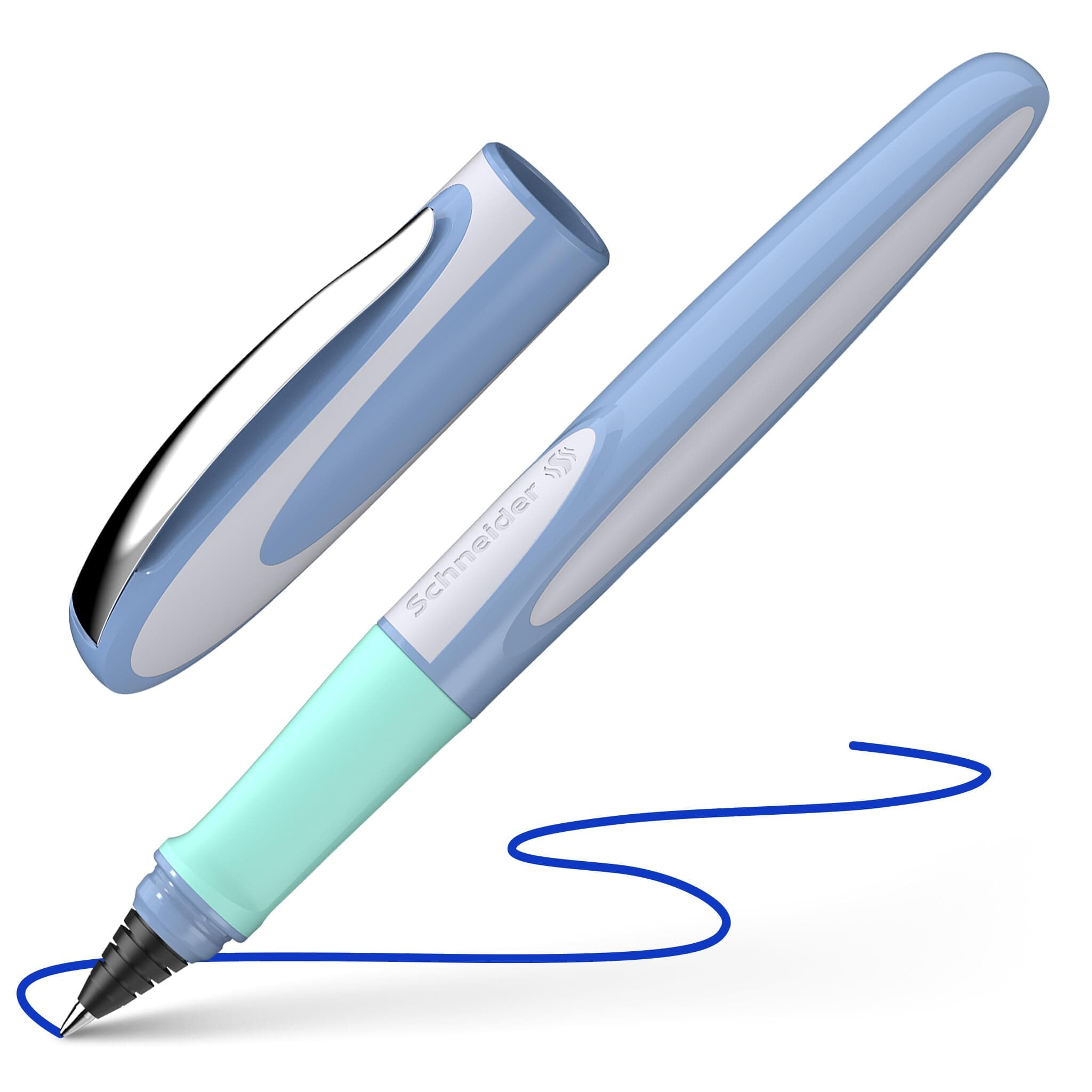 Schneider 187812 Ray Rollerball Pen (Refillable with Standard Ink Cartridges, Suitable for Right and Left-Handed Users) Fresh
