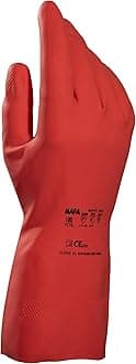 MAPA Professional Vital 180 Nitrile & Natural Rubber Blend Reusable Gloves Red Size 8 Medium (1 Pair)