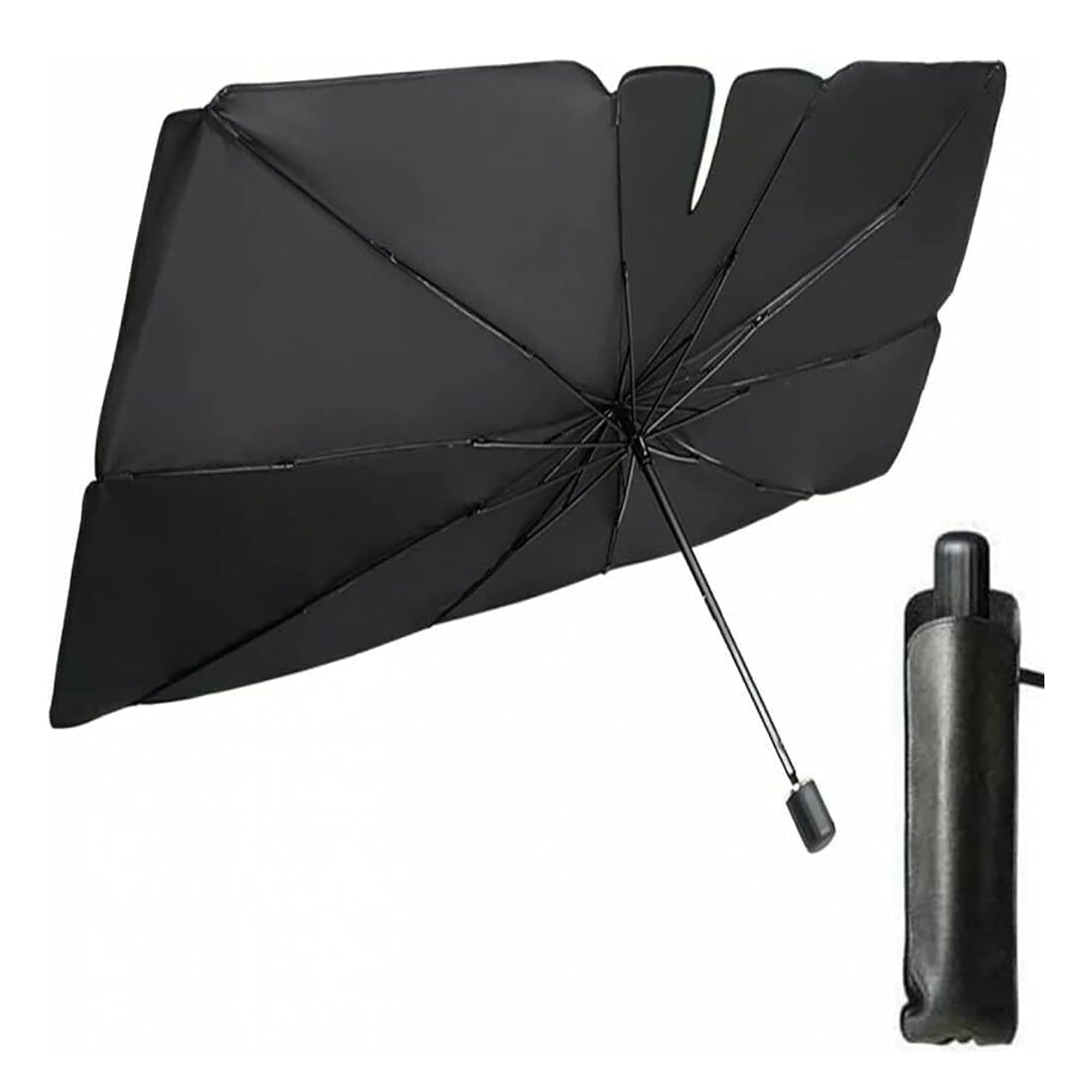 Sulfar Ultimate Car Sun Shade | Foldable and Portable Windshield Umbrella Visor | Protects Against UV Rays, Reduces Interior Heat | Easy to Store, Universal Fit | 31x53 Inches