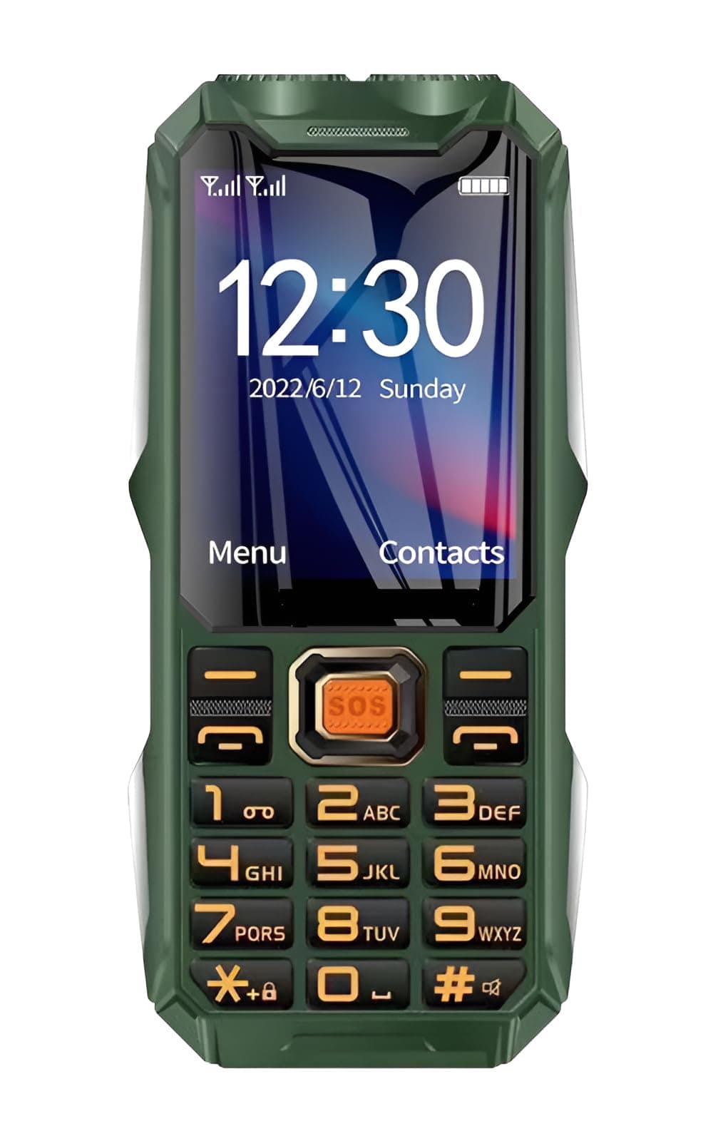 Seniors Mobile Phone, SOS 2G Big Button Basic Cell Phones for Elderly, Dual SIM Supported, Speed Dail, Large Volume Flashlight