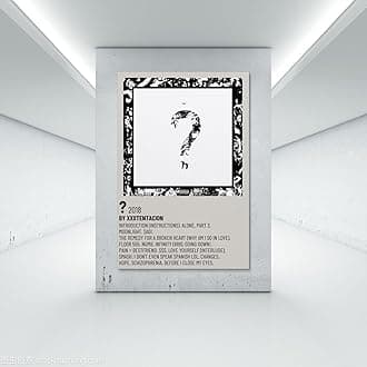 GPWDIEJB XXXTENTACION ？albumPoster Canvas Art Oil Painting Wall Painter Home Music Album Celebrity Painting Classical Decorative Wall ArtUnframe-style-3916x24inch(40x60cm)