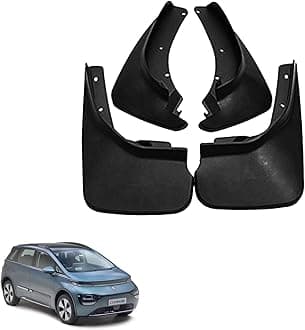 Autokaar O E Type Car Mud Flap Box Shape Splash Protection Guard Tyre Flap Complete Set of Front & Rear Tires for MG Windsor