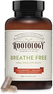Rootology Breathe Free Natural Nasal & Sinus Relief - 120 Capsules
