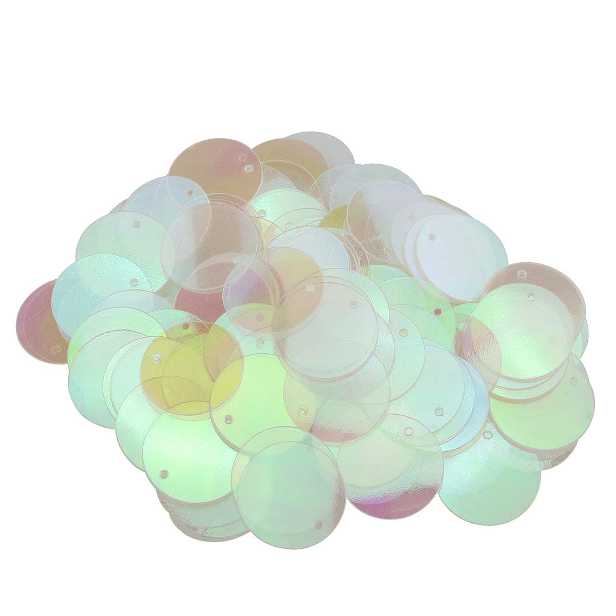 E-outstanding 300PCS PVC Craft Loose Sequins Flat Round Sequin Paillettes for DIY Decoration Garment Embroidery