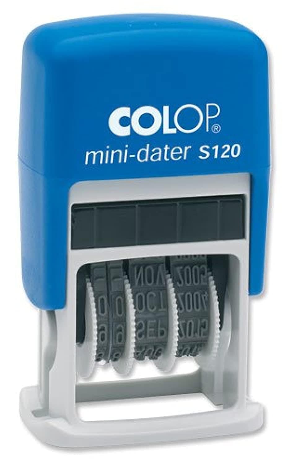 Colop S120 Mini Dater Stamp Self-Inking 12 Years Imprint Ref 14520000, Black, Small, 20x3.8mm