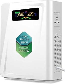 - Step Up Transformer 110v to 220v 2000w Voltage Converter, 120v to 240v, No Noise,Suit for Juicer, Chocolate Machine and Other Appliances ，Using 220V Asia Euro Appliance in US