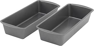 GoodCook Set of 2 Extra Large 13" x 5" Nonstick Steel Bread Loaf Pans, Gray - Set of Two Loaf Pans, Even Heat Distribution, Scratch-Resistant Nonstick Coating, Durable Construction, Easy to Clean
