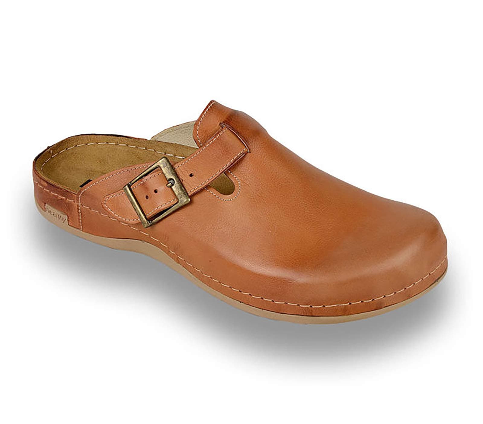 707 Leather Slip-on Mens Mule Clogs Slippers Shoe
