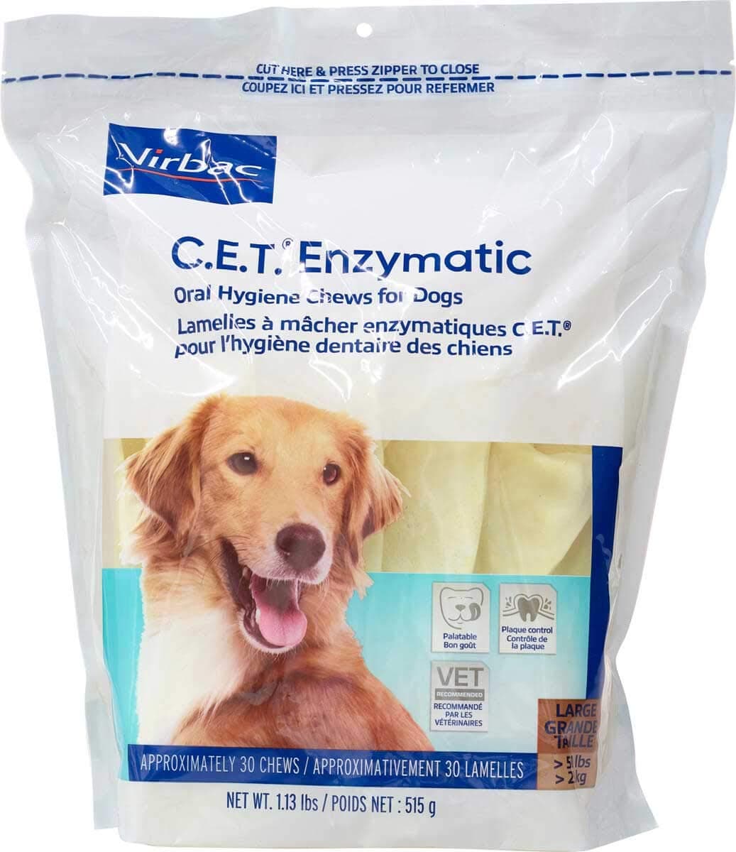 Virbac C.E.T. Enzymatic Oral Hygiene Chews for Extra Large Dogs (51+ Pounds) - 90 (chews)
