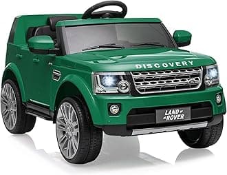 GAOMONLicensed Land Rover Ride on Car, 12V 4.5 MPH Ride on Toys for Toddler 3-8, Kids Electric Car with Parent Remote Control, Music Player, MP3, LED Lights, Green