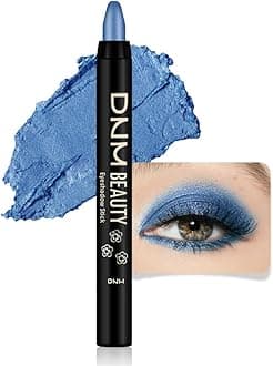 Royal Blue Shimmer Cream Eye Shadow Brightener Sticks Set for Eyes, Blue Shimmery Matte Pencil Eye shadow Applicator Stick Pen Palette Makeup Waterproof sombras en crema para ojos 13#