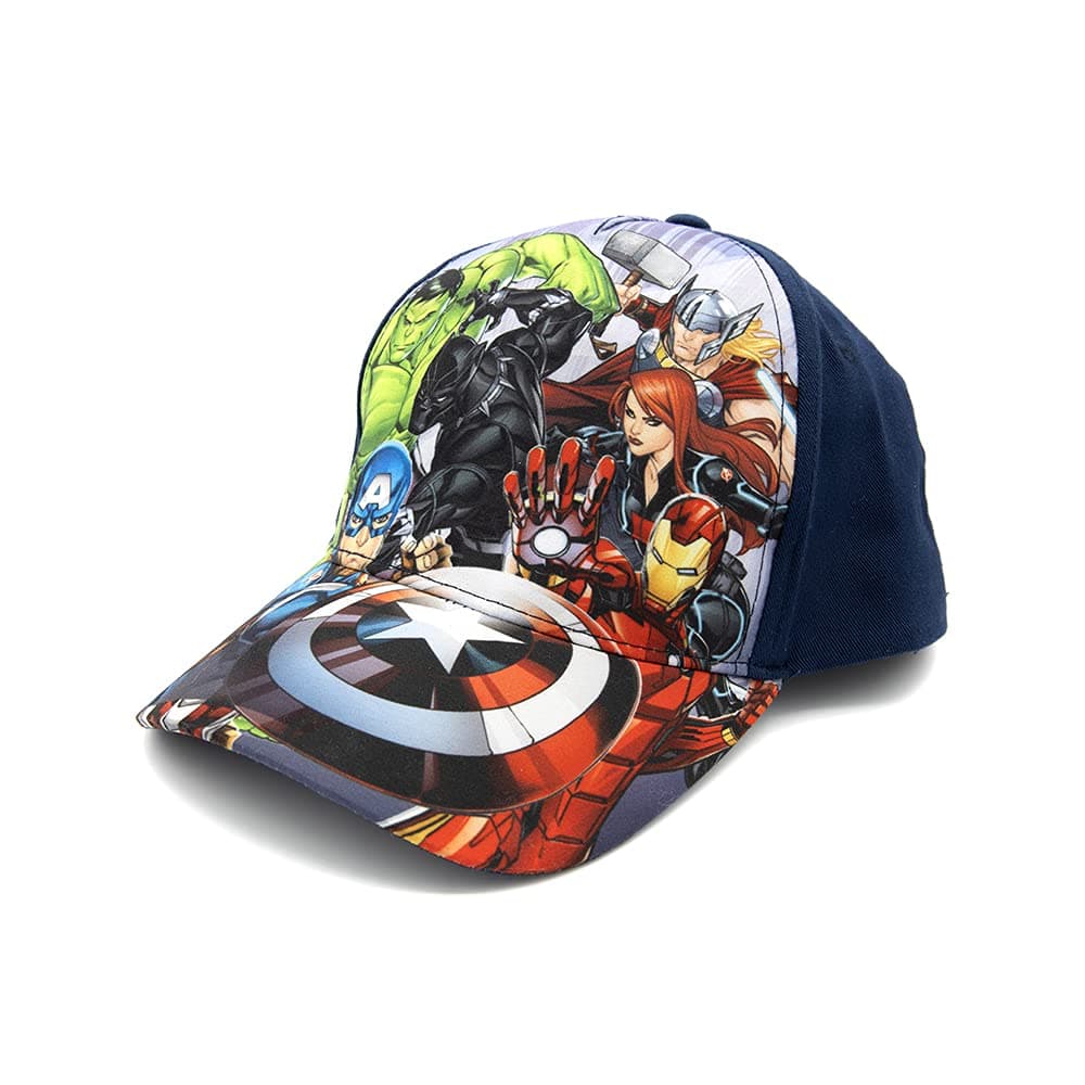 Marvel Avengers, Captain America, Hulk, Ironman Flat Brim Baseball Cap Hat, Boys Ages 5-17