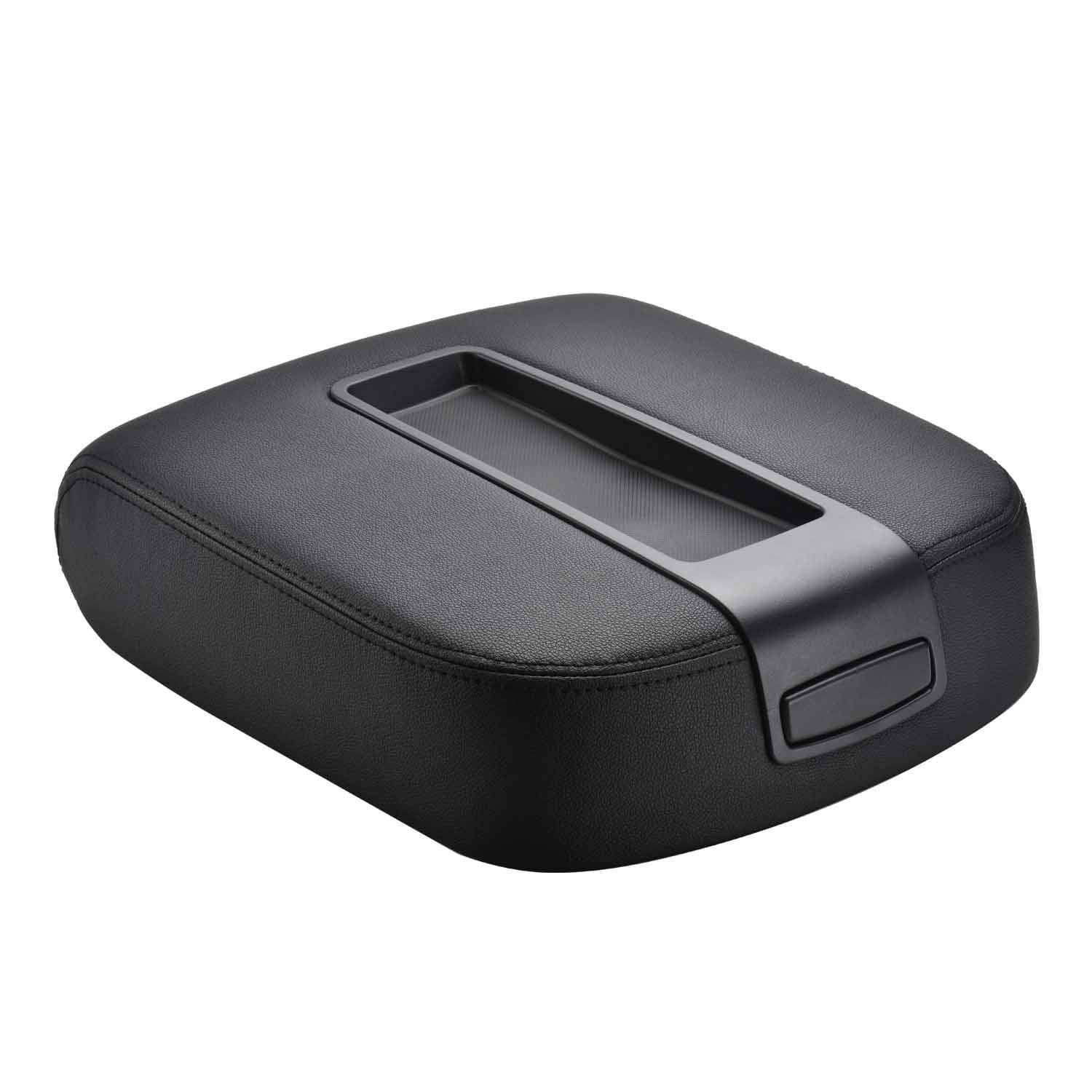 VeLeather Center Console lid Arm Rest Latch for 07-13 Chevy Silverado Chevrolet Tahoe Suburban Avalanche GMC Sierra Yukon 15217111（Black）