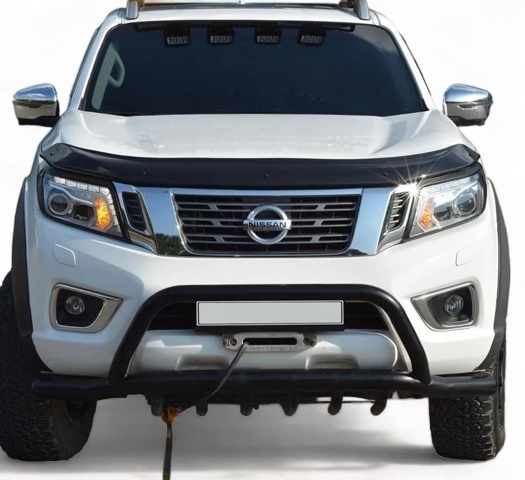 FIT[2013-2019]Compatible For NAVARA D23 NP300 BONNET WIND STONE DEFLECTOR PROTECTOR NOT BONNET BRA