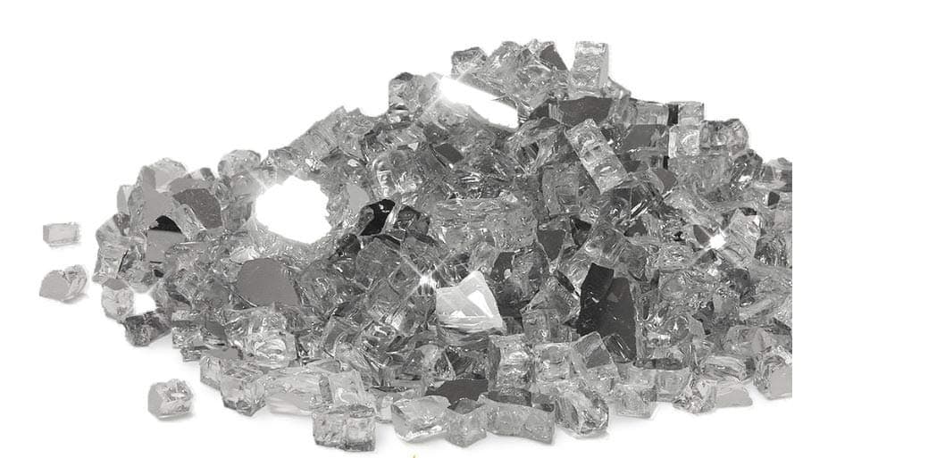 Starfire Glass 10-Pound "Fire Glass" 1/2-Inch TitaniumReflective