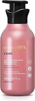 Nativa SPA Rosé Body Lotion by O Boticario, Fragranced Skin Moisturizer with Purified Quinoa Extract, 13.5 Ounce