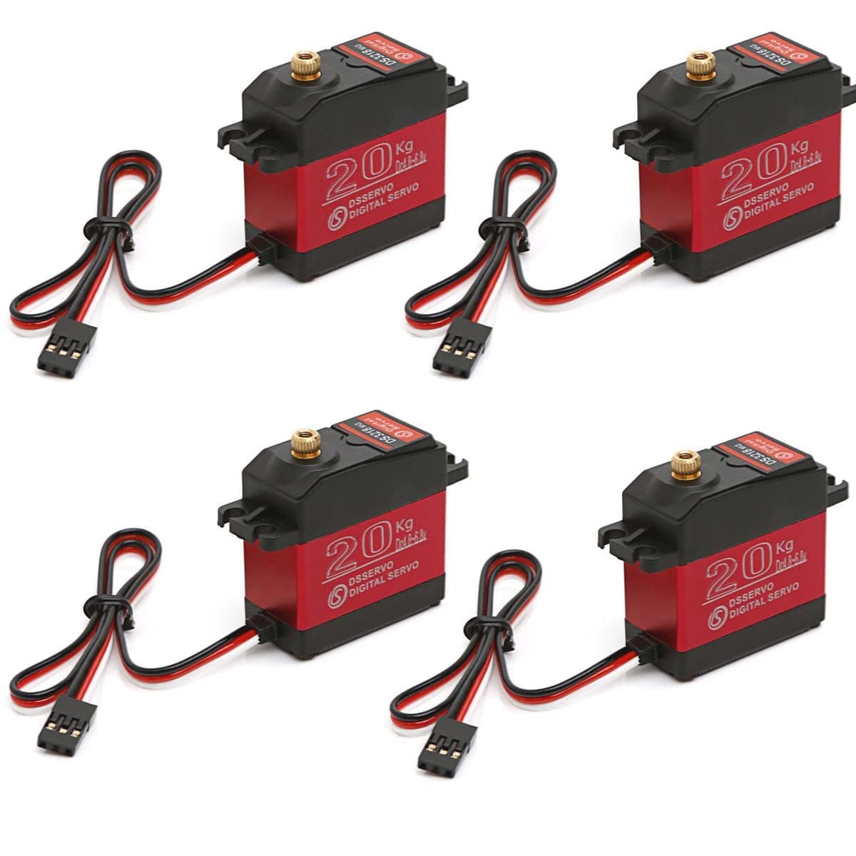 4Pcs DS3225 20KG Digital Servo High Torque Waterproof