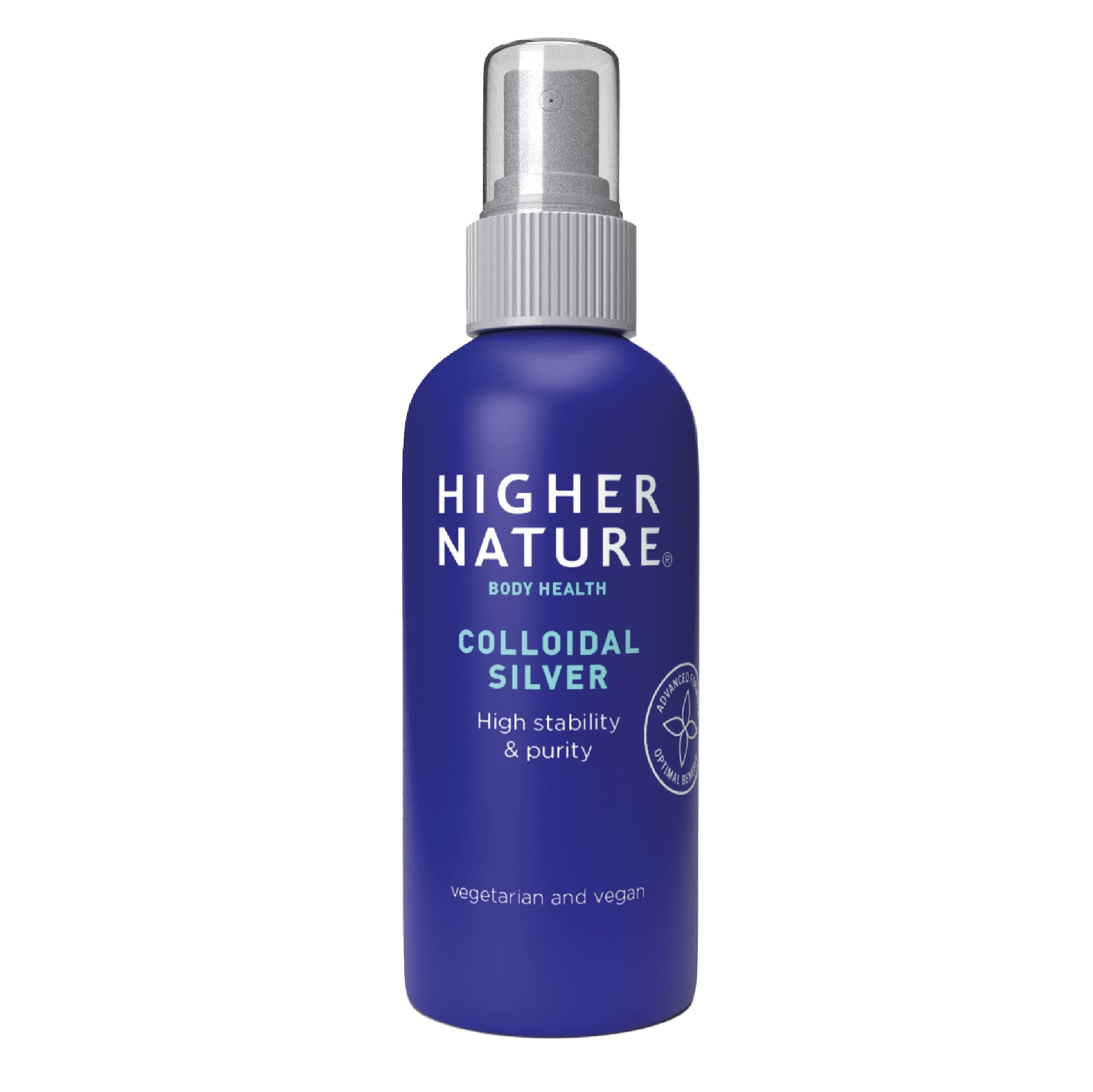 Higher Nature - Colloidal Silver - Purified Water with Premium Grade Silver - Antiseptic Spray, Disinfectant Spray, Colloidal - 15ml