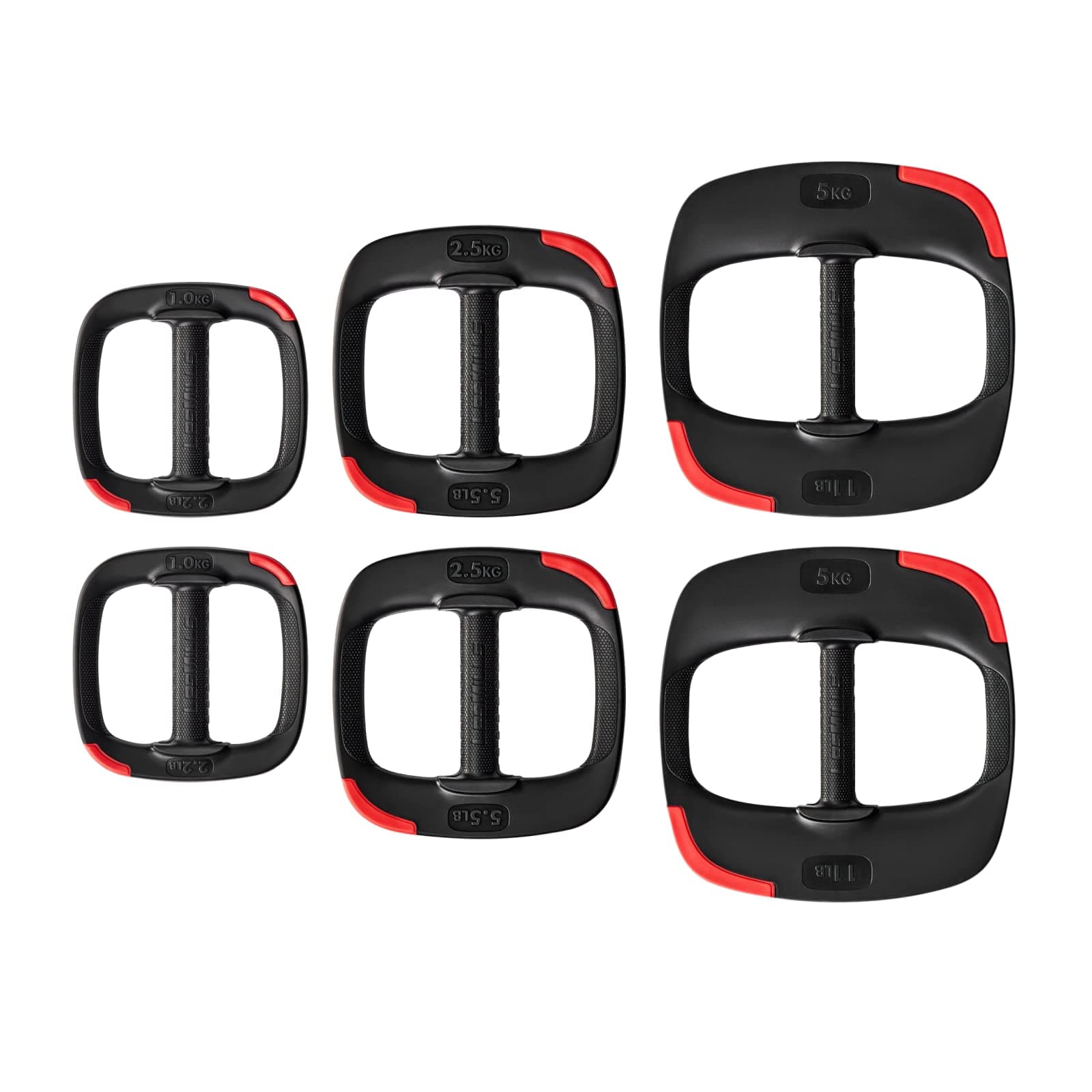 Les Mills Dual Purpose Ergonomic Exercise Weight Plates for Total Body Workouts