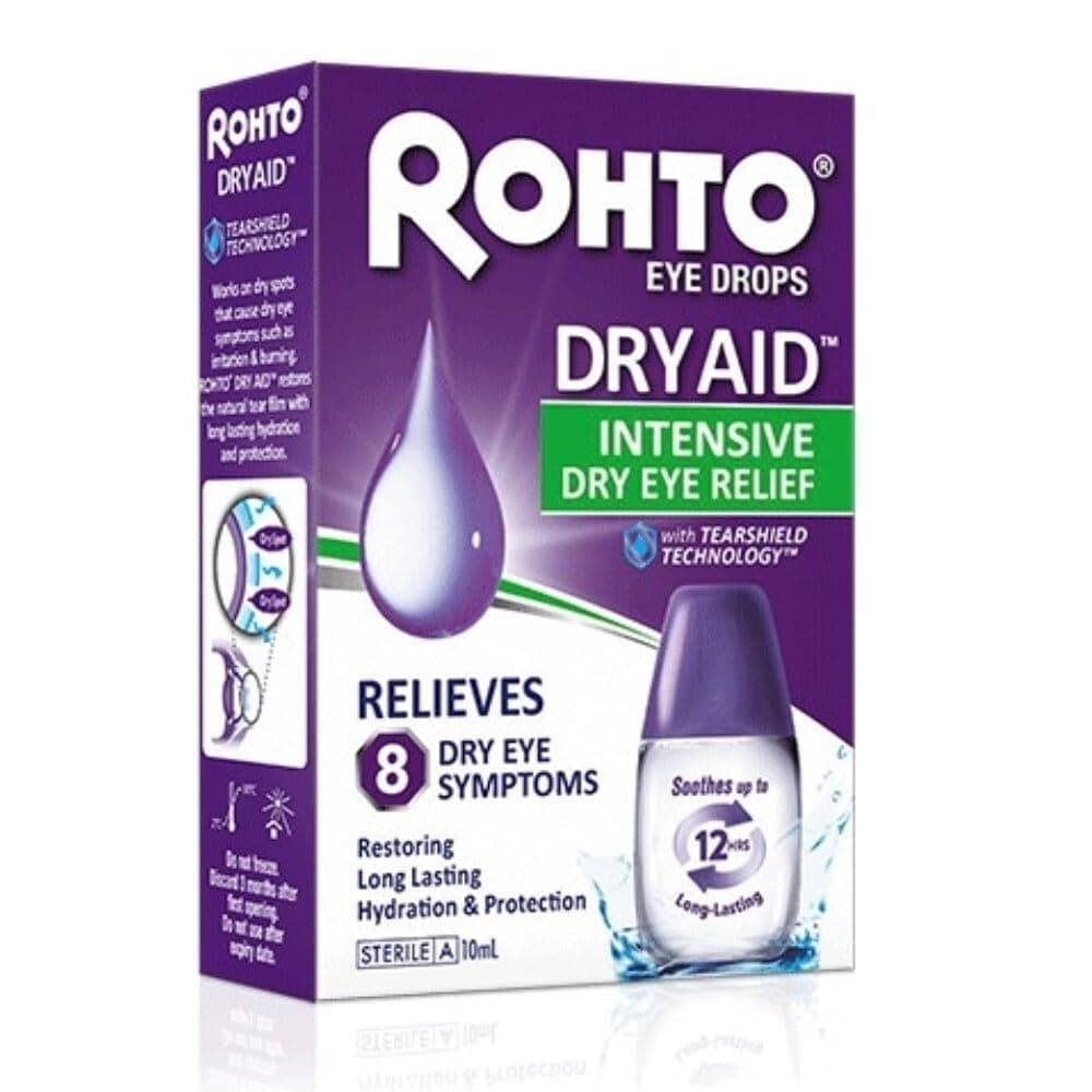 Dry Aid Intensive Dry Eye Relief - Eye Drops, 10 ml (Pack of 1)