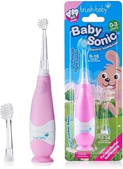 Brush-Baby BabySonic Electric Toothbrush for 0-36 Months - Pink