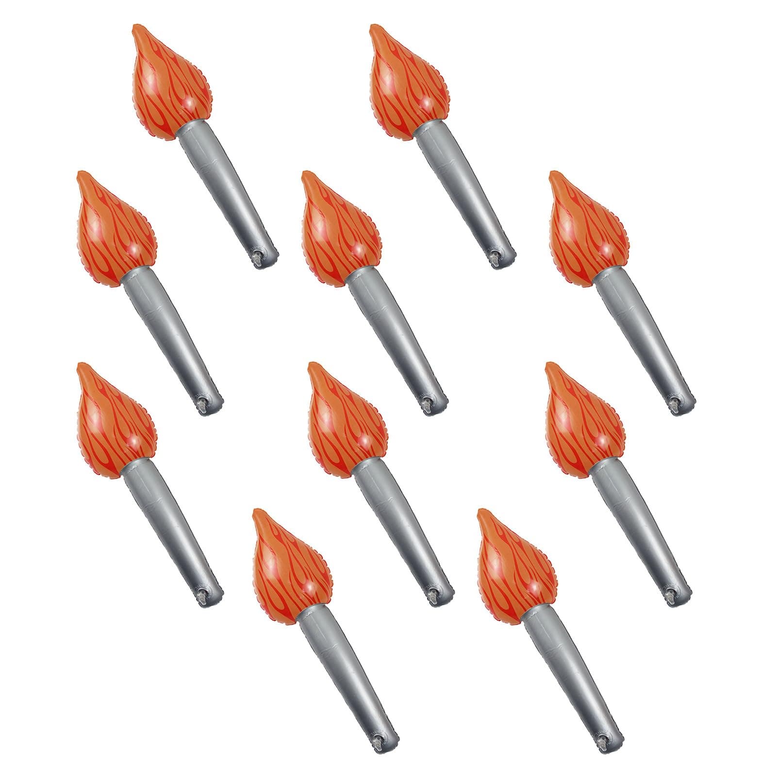 Inflatable Torch Stick | 10PCS Imitation Oly-mpic Game Torch Toy | Fake Oly-mpic Inflatable Torch For Medieval Luau Themed Party Sports Competitions Stage Performance Props
