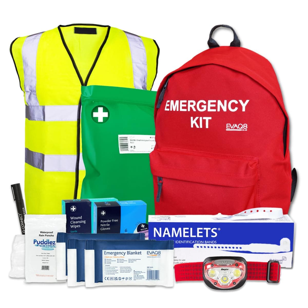 EVAQ8 Care Home Fire Evacuation Kit - Emergency Grab Bag