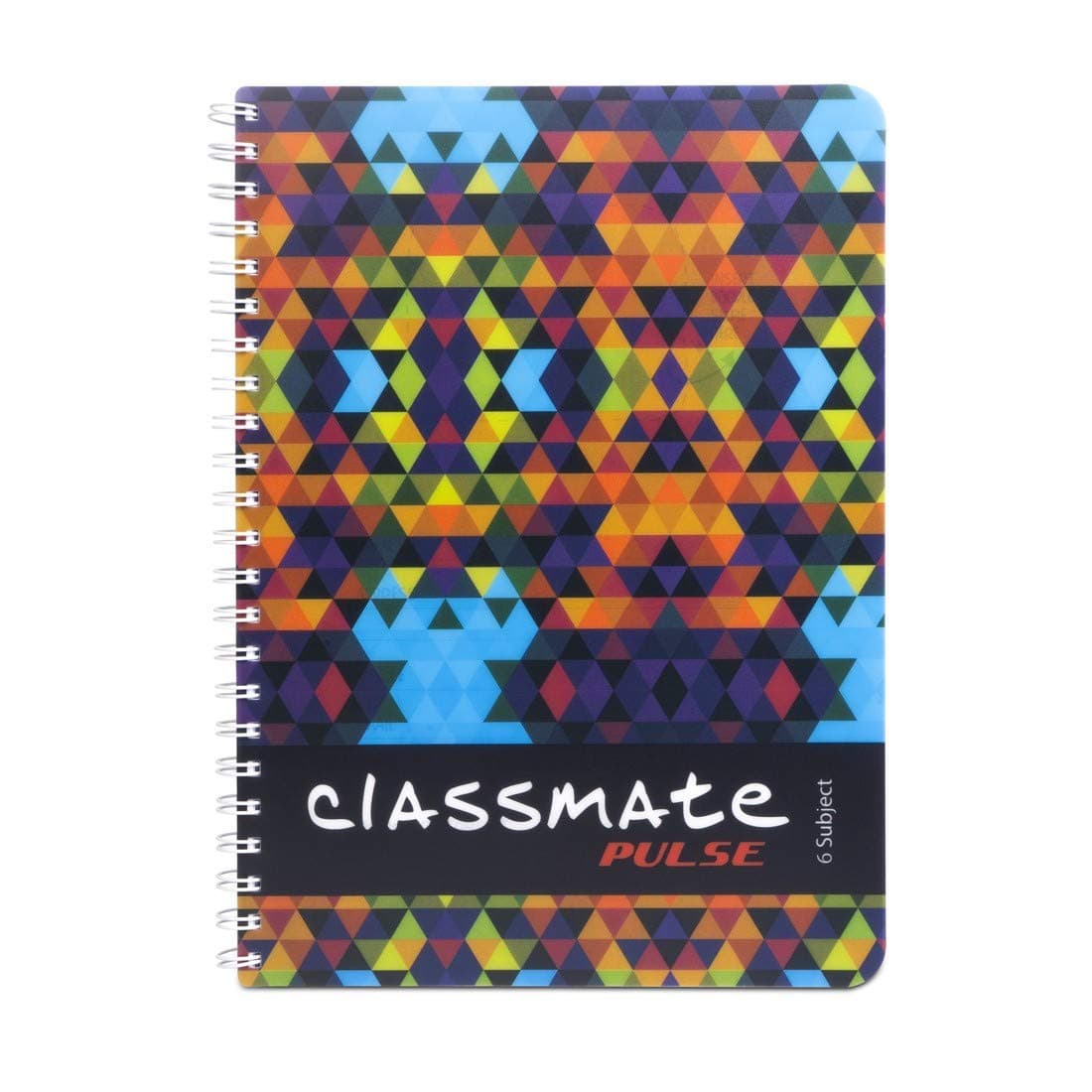 Classmate Soft Cover 6 Subject Spiral Binding Notebook, Unruled, 300 Pages